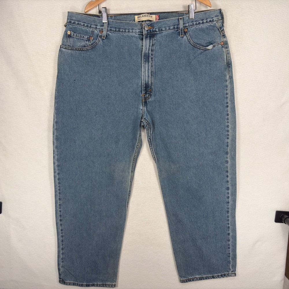 Vintage Levis 550 Relaxed Fit Jeans Mens 44x30 Blue Denim 90s Y2K Tapered Leg